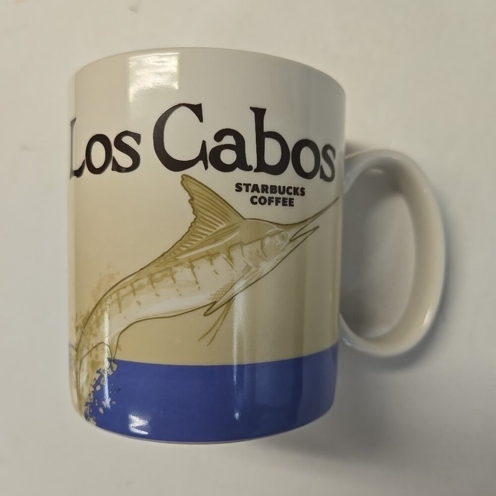 Los Cabos Mexico Marlin Starbucks Global Icon Series 16oz Coffee Mug 2013